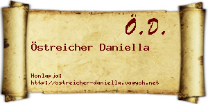 Östreicher Daniella névjegykártya